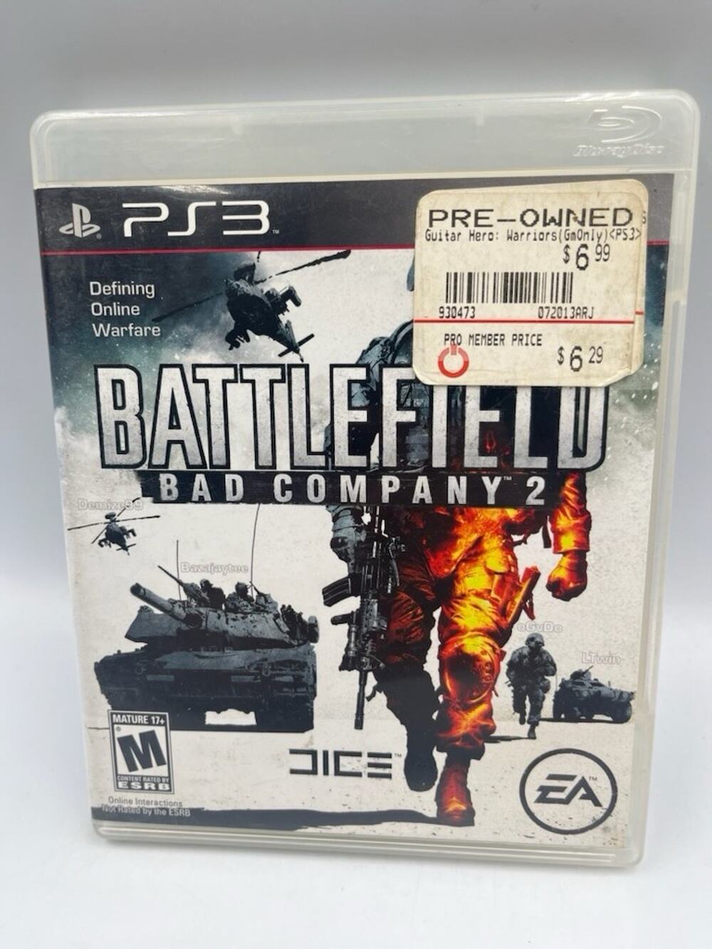 Battlefield Bad Company 2 - PlayStation 3 PS3 (Disc Only, Tested)